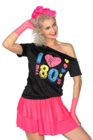 Vista previa: Camiseta I Love The 80s para mujer colorida