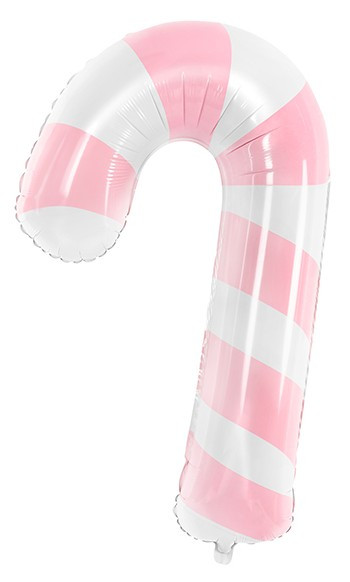 Globo foil bastón de caramelo rosa 46 x 74 cm