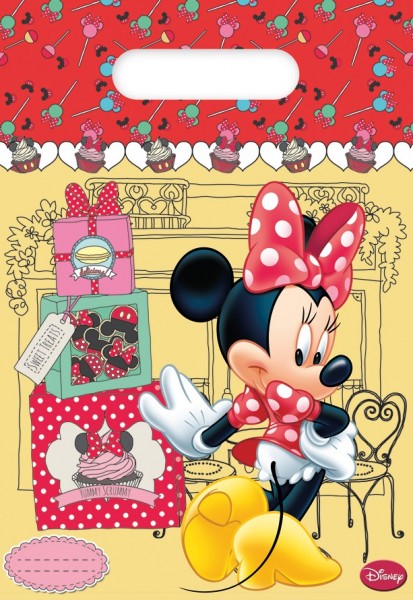 6 sacchetti regalo Minnie Mouse Café