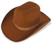 Brown country cowboy hat