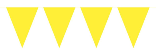 XXL Wimpelkette gelb 10m