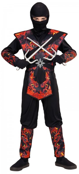 Ninja kostym Dragon Fire för barn 4