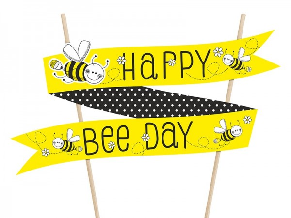 Kagedekoration Happy Bee Day