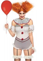 Sexy horror clown ladies costume