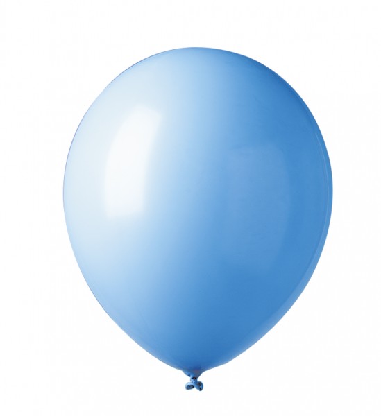 12 party balloons Madrid light blue 30cm