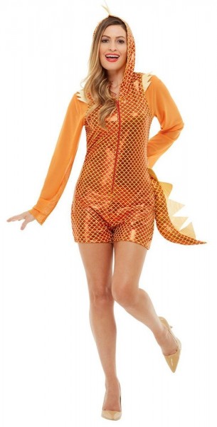 Shimmering dragon costume for women
