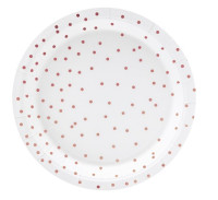 6 papierowych talerzy Party Queen w kolorze białym 18 cm