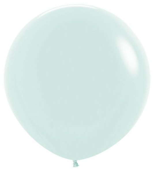 3 mint colored XL balloons 61cm