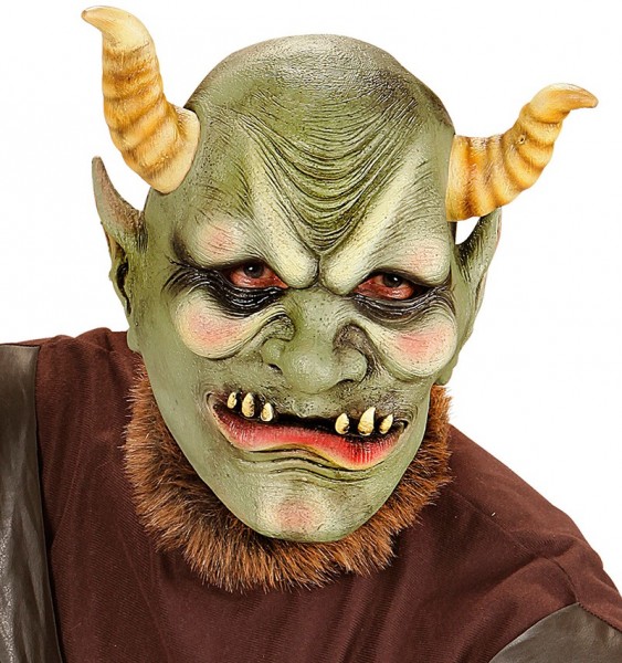 Smerig latex masker voor trollen