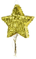 Pignatta stella oro metallizzato