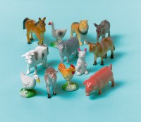 Lindas figuras de animales de granja 12 piezas