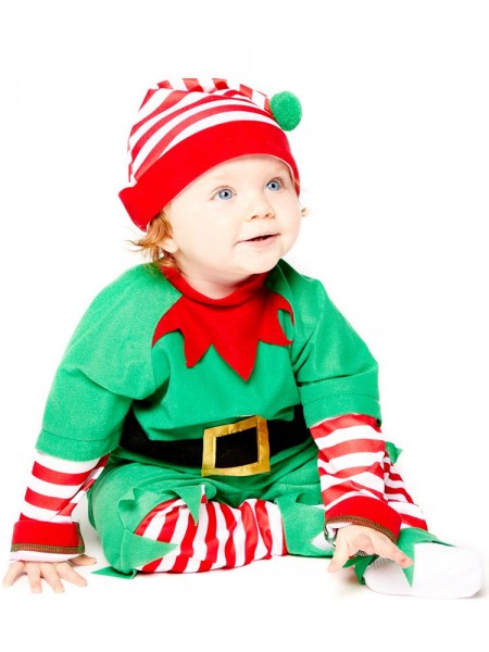 Costume folletto di Natale per bebè