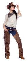 Oversigt: Western cowgirl bluse creme deluxe