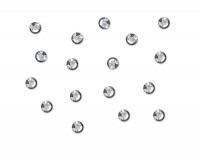 Preview: 50 rhinestones sprinkle decoration silver 6mm