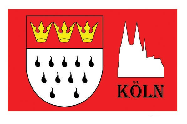 Bandiera dello stemma di Colonia 150 x 90 cm