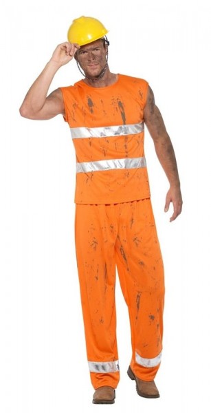 Mine construction worker men's costume 3