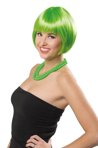 Bob wig Cleo neon green