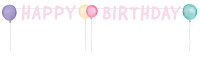 Guirlande anniversaire pastel 1,5m