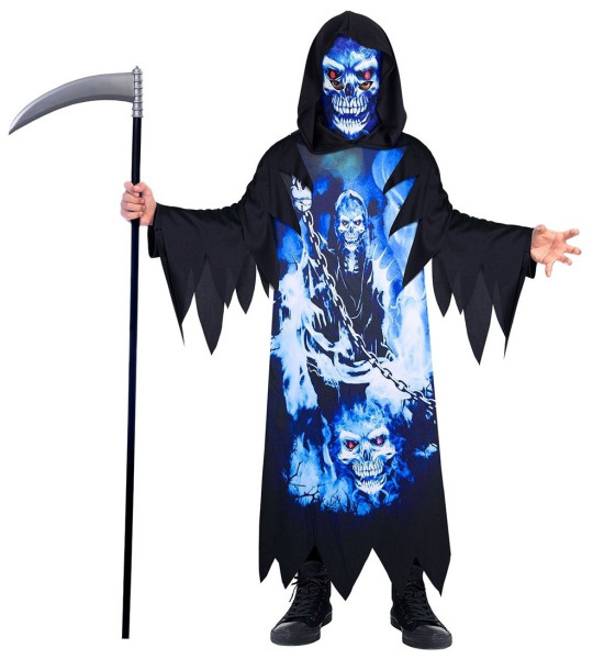 Neon Grim Reaper Children's Costume (Recycled)