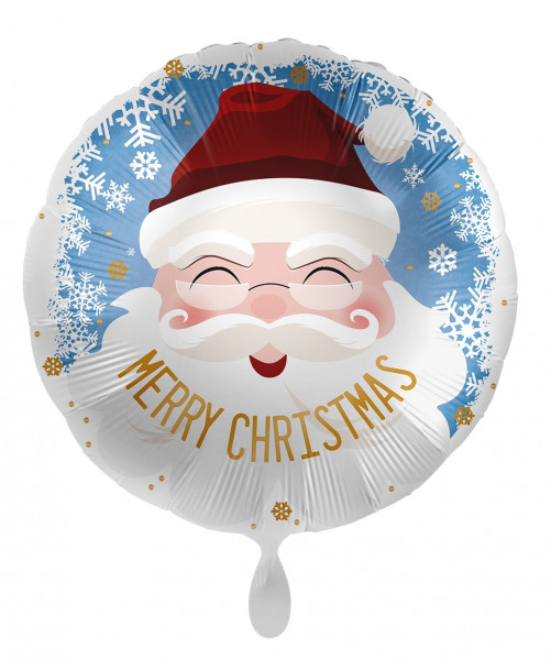 Ballon aluminium de Noël Flocons de neige rouge 45cm