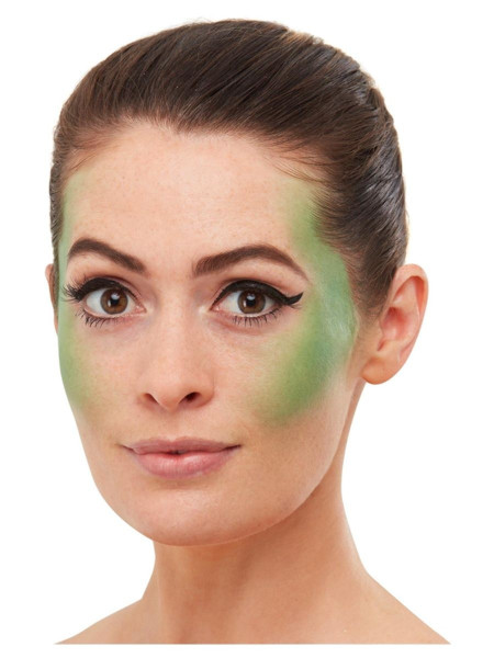Maquillage de serpent en vert