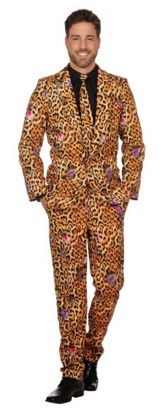 Costume de fête léopard pour homme de luxe