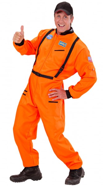Costume da astronauta Micail per uomo Arancione 3