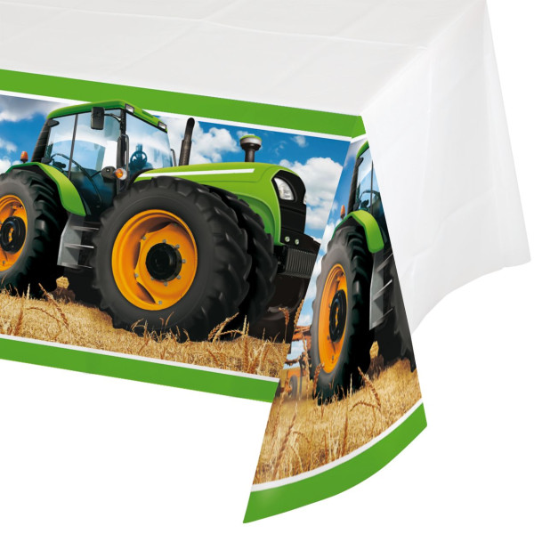 Tractor party tablecloth 2.59 x 1.37m