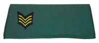 Green military uniform cap