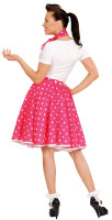 Oversigt: Polka dots nederdel i 50'erne med halsdæk