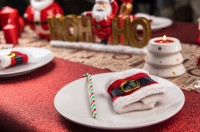 Preview: 4 Santa Claus napkin rings