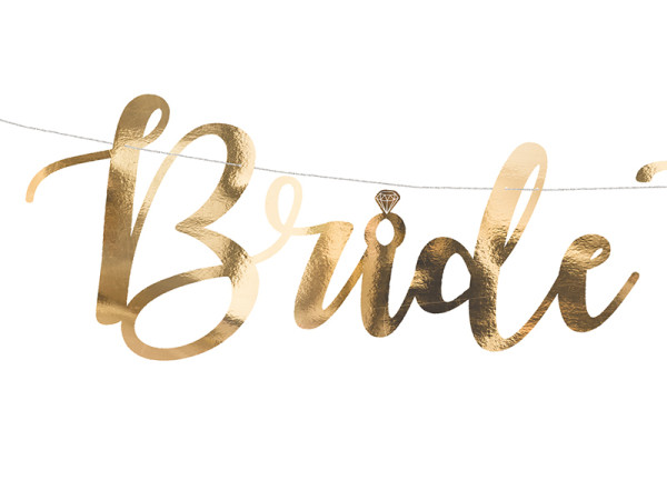 Goldene Bride to be Girlande 80cm 5