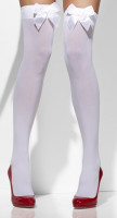 Preview: White overknee stockings with bow
