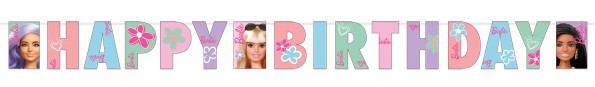 Girlanda urodzinowa Welcome Barbie 1,8m
