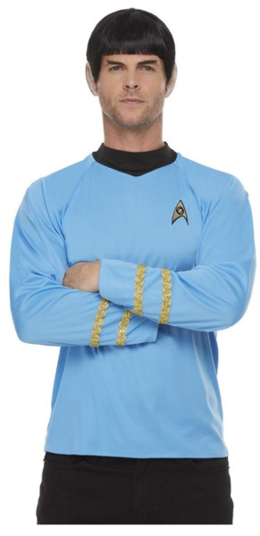 Camisa de uniforme de Star Trek para hombre azul
