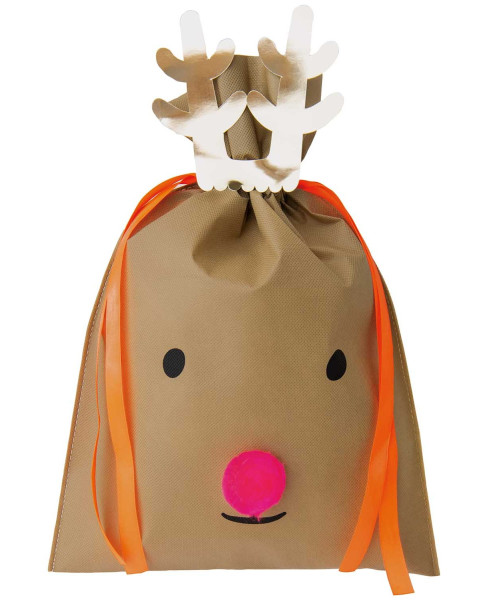 Cute reindeer gift bag 30 x 45cm
