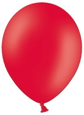 100 Partystar Luftballons rot 27cm