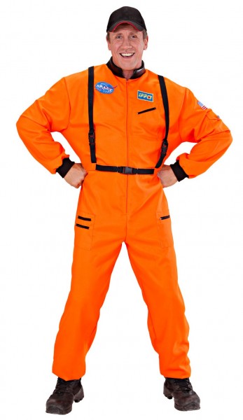 Astronaut Micail herre kostume orange