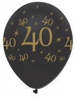 Anteprima: 6 palloncini magici 40 ° compleanno 30 cm