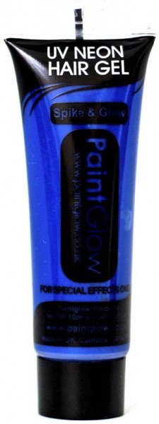 Blue UV Paint Glow Neon Hair Gel 10 ml