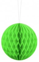 Oversigt: Honeycomb-kugle Lumina æblegrøn 10cm