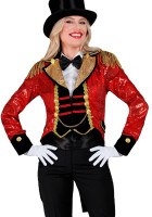 Ringmaster sequin party tailcoat for women