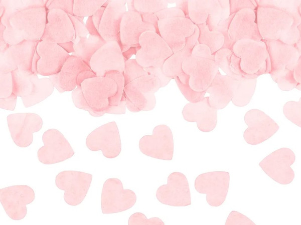 Pink heart confetti 15g