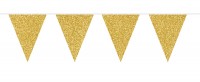 Pennant chaine paillettes or 6m