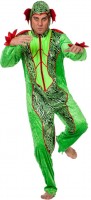 Vista previa: Disfraz de reptil verde veneno