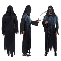 Preview: Horror zombie grim reaper men's costume