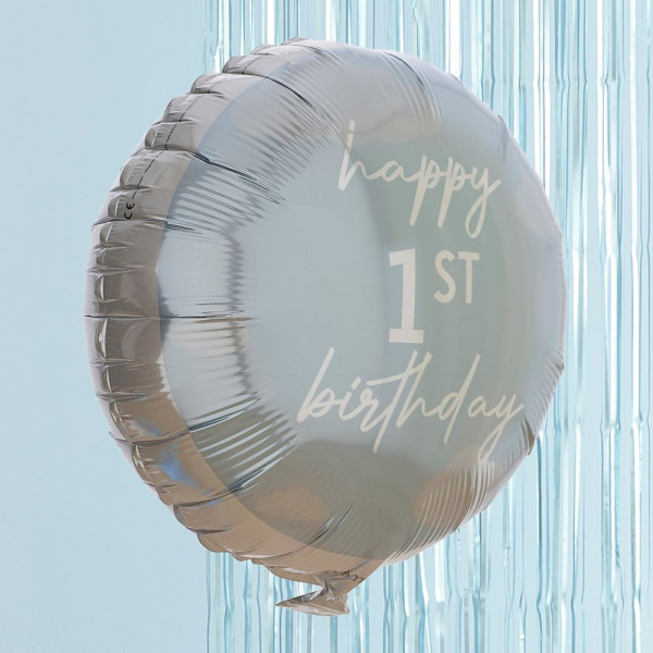 Folienballon Blau - Mein erstes Jahr 43cm