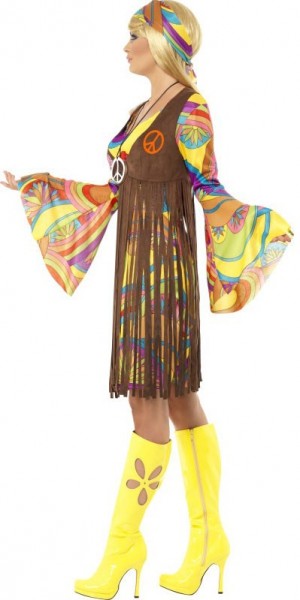 70er Crazy Hippie Lady Kostüm 2