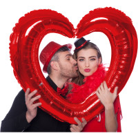 Red heart photo frame 80 x 70cm