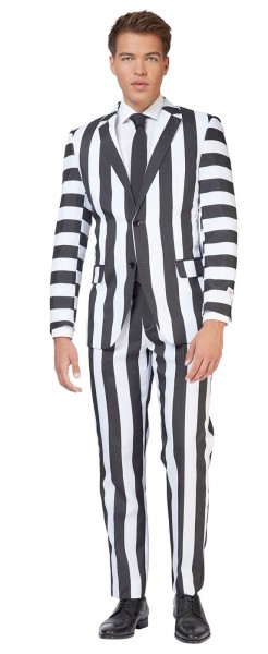 OppoSuits Black & White party suit